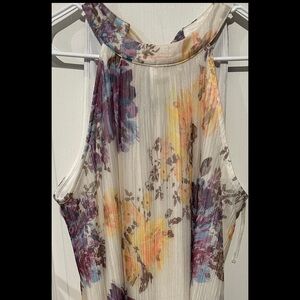 Floral print dress. New with tags. Size Large.